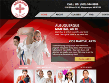 Tablet Screenshot of abq-karate.com